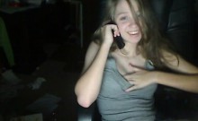 Ex having phone-sex on cam (no audio)