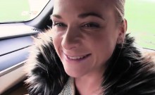 Hitchhiker Cristin Caitlin banged by stranger guy in the car