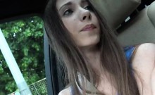 Kissable cutie blows penis in pov and gets yummy pussy poked