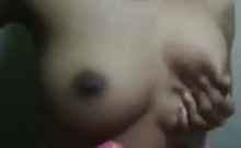 crazy girl massage her big boobs