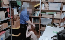 Redhead Clothes Stealer Blows After Getting Caught