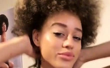 Black girl with incredible big tits