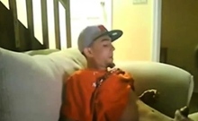 Slim Str8 Thug Boy enjoys Dad's BJ