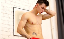 SOUTHERNSTROKES Young Jock Tommy Gold Masturbates Solo