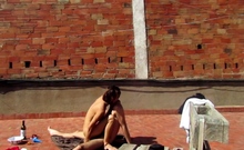 Amateur Sex Horny Couple Fun In Terrace Outside Part1