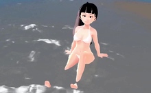 Cocoa Anime Girl With Big Boobs Introduces Herself In Bikini
