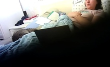 Stepmom Watching Porn And Masturbating (hidden Cam)