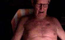 Grandpa Strokes His Small Cock