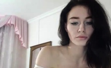 Hottest brunette solo webcam masturbation 2