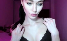 Hot Busty Webcam Babe Masturbate Solo